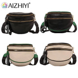 Women's Large Leather Crossbody Bag, Multi-Compartment