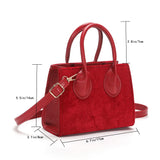 PU Leather Felt Handbags for Women Shopper Bag Messenger Bags
