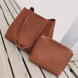 Large Women's Shoulder Bag Tote PU Leather Handbag Ladies Composite Bags