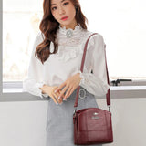PU Leather Handbags Purses Small Crossbody Messenger Bags for Women