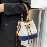 Retro PU Leather Handbag for Women Shopping Office Lady Shoulder Bag