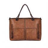 PU Leather Large Ladies Shoulder Bag Crossbody Travel Retro