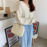 Vintage Women's Shoulder Messenger Bags PU Leather Ladies Handbags