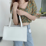 Crocodile Pattern Ladies Tote Handbag Vintage Style Women Shoulder Bag