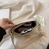 PU Leather Scarves Women Shoulder Bags High Underarm OL Cross Body Flap Bag