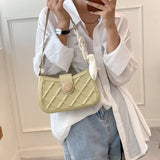 PU Leather Scarves Women Shoulder Bags High Underarm OL Cross Body Flap Bag