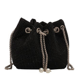 Women's Bucket Crossbody Bag Rhinestone Purse