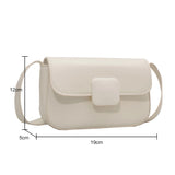 PU Leather Shoulder Crossbody Bag Women Candy Handbags Lipstick Square