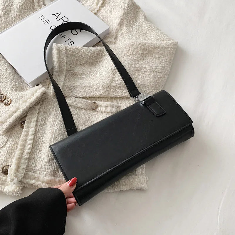 Women's PU Leather Underarm Bag Handbag Purse Tote Shoulder