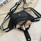 PU Leather Waist Bag Unisex Chest Bag Travel Money Phone Bags Ladies Fanny Pack