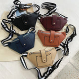 PU Leather Waist Bag Unisex Chest Bag Travel Money Phone Bags Ladies Fanny Pack