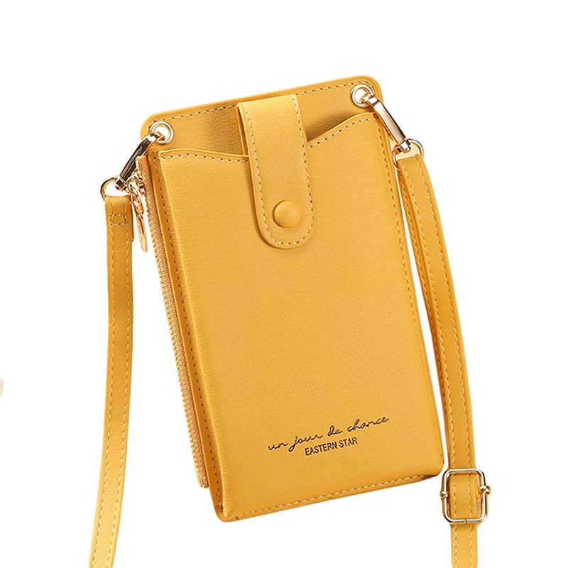 PU Leather Wallet Ladies Mobile Phone Messenger Bag