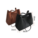 PU Leather Woman Shoulder Bags Handbags Women Bucket Bags Messenger Bag