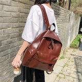 PU Leather Women Backpack High School Shoulder Bag Mochila Backpacks