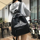 PU Leather Women Backpack High School Shoulder Bag Mochila Backpacks