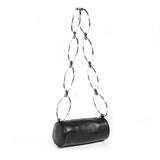 PU Leather Women Chain Messenger Bag Female Circle Bucket Shoulder Bags