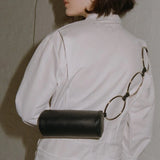 PU Leather Women Chain Messenger Bag Female Circle Bucket Shoulder Bags