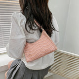 PU Leather Women Hobos Underarm Bag Crocodile Pattern Bright Colors Female Purse