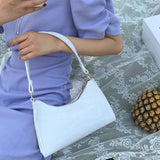 PU Leather Women Hobos Underarm Bag Crocodile Pattern Bright Colors Female Purse