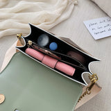 PU Leather Shoulder Crossbody Bag Chain Flap Messenger