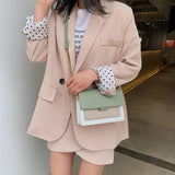 PU Leather Shoulder Crossbody Bag Chain Flap Messenger