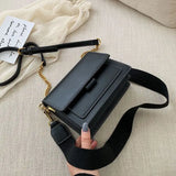 PU Leather Shoulder Crossbody Bag Chain Flap Messenger