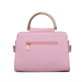 PU Leather Women's Tote Bag Triangle Patchwork Shoulder Bag