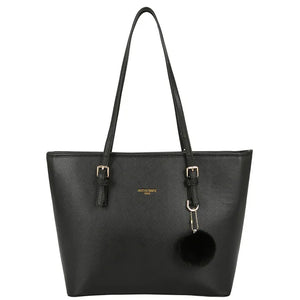 Vintage PU Leather Tote Bag for Women - Shoulder Bag Shopper