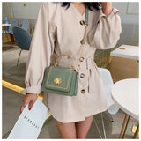 PU Handbags Ladies Crossbody Bags Female Shoulder Bag Solid Messenger Bags