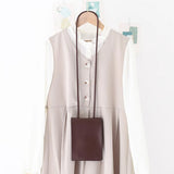 Vintage Soft Leather Crossbody Bag Mini Mobile Bag