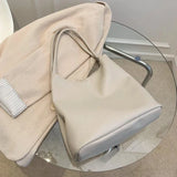 PU Shoulder Bags for Women Underarm Large Capacity Bucket Bag All-match OL Handb