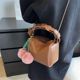 PU Shoulder Bags for Women Advanced Texture Armpit Handbags Purses