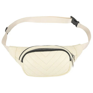 PU Women Bag Waist Chest Pouch Female Belt Purse Travel Phone Crossbody Bags