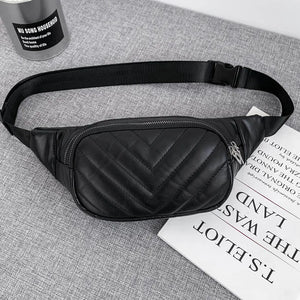 PU Women Bag Waist Chest Pouch Female Belt Purse Travel Phone Crossbody Bags