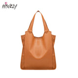 PU Leather Handbag Large Capacity Casual Tote Bag Shoulder Bag