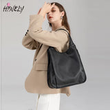 PU Leather Handbag Large Capacity Casual Tote Bag Shoulder Bag