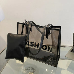 Clear PVC Jelly Bag Women Handbag Summer Shoulder Bags