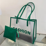 Clear PVC Jelly Bag Women Handbag Summer Shoulder Bags