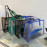 Clear PVC Jelly Bag Women Handbag Summer Shoulder Bags