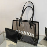 Clear PVC Jelly Bag Women Handbag Summer Shoulder Bags