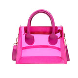 Transparent PVC Jelly Bag Beach Shoulder Crossbody Tote