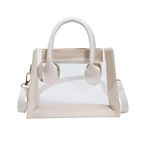 Transparent PVC Jelly Bag Beach Shoulder Crossbody Tote