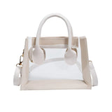 Transparent PVC Jelly Bag Beach Shoulder Crossbody Tote
