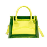 Transparent PVC Jelly Bag Beach Shoulder Crossbody Tote