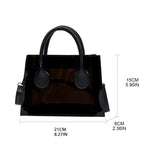 Transparent PVC Jelly Bag Beach Shoulder Crossbody Tote