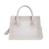 Transparent PVC Jelly Bag Beach Shoulder Crossbody Tote