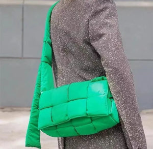 Quilted Crossbody Bag Nylon Winter Shoulder Small Flap Bag