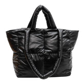 Winter Padded Large Tote Shoulder Bag for Women