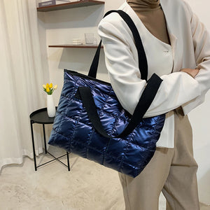 Quilted Large Capacity Women Shoulder Bag