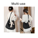 Quilted Nylon Woman Shoulder Bag Crossbody Winter Hobo